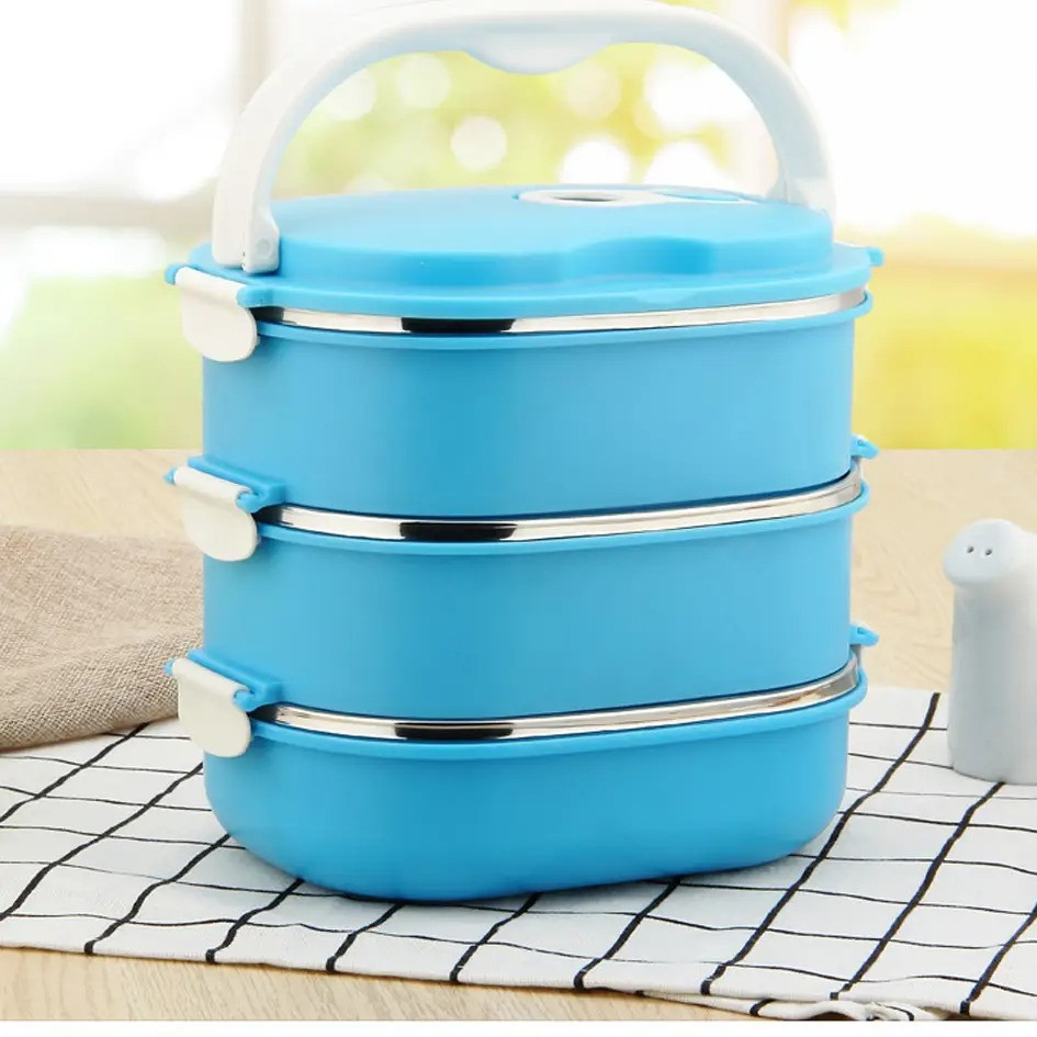 Ланч Бокс Lunch Box для харчових продуктів на 3 секції контейнер для їжі