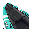 Човен байдарка надувна двомісна Bestway 65052 каяк для спорту риболовлі з веслом та насосом туристичний, фото 4