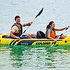 Човен байдарка надувна двомісна Intex 68307 каяк для спорту риболовлі з веслом та насосом туристична, фото 2