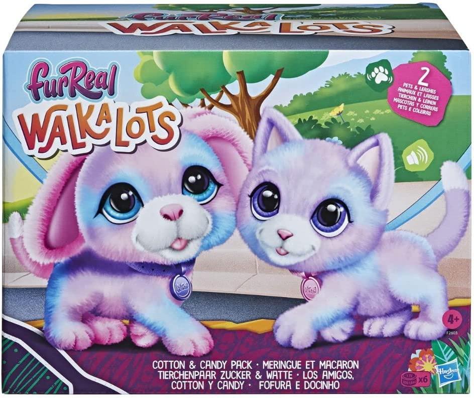 Інтерактивне цуценя та кошеня FurReal Walkalots Big Wags Cotton and Candy 2-Pack F2603