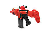 Автомат 7002R з м'якими кулями (типу NERF) на батарейках, 20 патронів, фото 4
