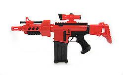 Автомат 7002R з м'якими кулями (типу NERF) на батарейках, 20 патронів