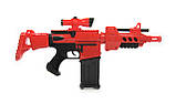 Автомат 7002R з м'якими кулями (типу NERF) на батарейках, 20 патронів, фото 6