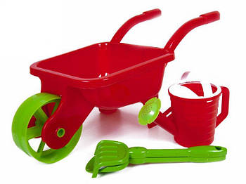 Тачка садовая с лейкой, лопатой и граблями 01-124 G-Rich