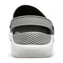 Сабо Crocs LiteRide Clog Black/Smoke Крокси чоловічі/жіночі лайтрайд чорно-димчасті оригінал, фото 4