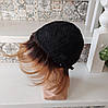 Перука з натурального волосся подовжене боб-каре мідний омбре MARY- TT2/27, фото 9