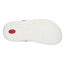 Сабо Crocs LiteRide Clog Navy/Pepper — чоловічі та жіночі крокси LiteRide синьо-білі, оригінал, фото 4