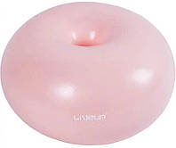 Мяч для фитнеса. Фитбол LiveUP DONUT BALL розовый 45х25см LS3567-p