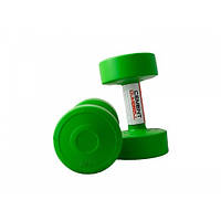 Гантели пластиковые пара LiveUP CEMENT DUMBELL зеленый 2х2кг LS2003-2 ( 2шт.)