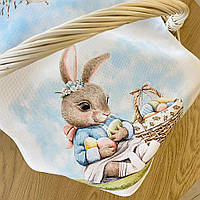 Рушник пасхальний Кролик з великоднім кошиком 35x60 см