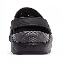Сабо Crocs LiteRide Clog Black/Slate Grey Крокси чоловічі/жіночі лайтрайд колір ночі оригінал, фото 5