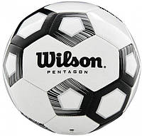 Мяч футбольный Wilson Pentagon white/black size 5 WTE8527XB05