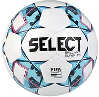 Мяч футбольный Select Brillant Super TB FIFA бело-синий размер 5 361593-051 5