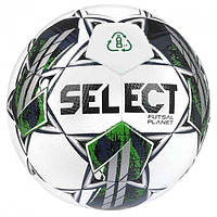 Мяч футзальный Select FUTSAL PLANET v22 бело-зеленый размер 4 103346-327 4