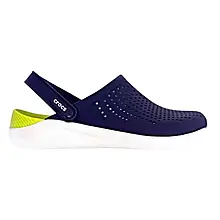 Сабо Crocs LiteRide Clog Navy Citrus Крокси чоловічі/жіночі лайтрайд синьо-цитрусові оригінал