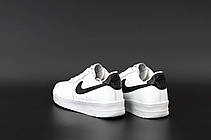 Чоловічі кросівки Nike Air Force 1 Low 07 White Black Pebbled Leather CT2302-100, фото 6