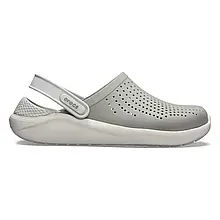 Сабо Crocs LiteRide Clog Grey Крокси чоловічі/жіночі лайтрайд ніжно-сірий оригінал