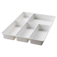 Лоток для столових приборів IKEA STODJA (ІКЕА СТОДЯ). 31x50 см. 501.772.23. Білий