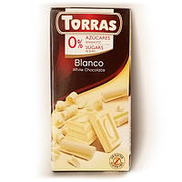 Шоколад без цукру Torras blanco (білий) Іспанія 75г