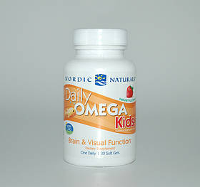 Рыбий жир для детей (ягоды), Daily Omega Kids, Nordic Naturals, 500 мг, 30 капсул