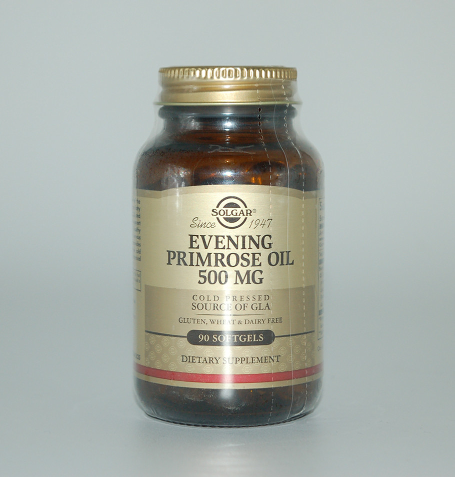 Масло вечірньої примули, Evening Primrose Oil, Solgar, 500 мг, 90 капсул