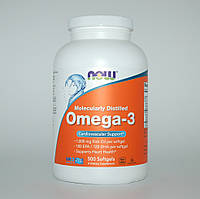 Рыбий жир, Омега-3, Omega-3 180 EPA/120 DHA, Now Foods, 500 гелевых капсул