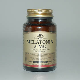 Мелатонін, Solgar, 3 мг, 120 таблеток