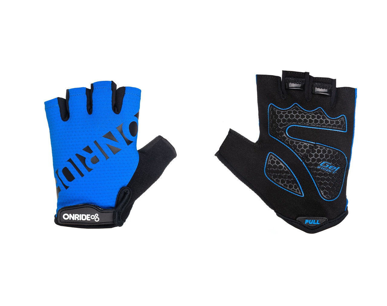 Рукавички ONRIDE Hold 20 без пальців синій/чорний
