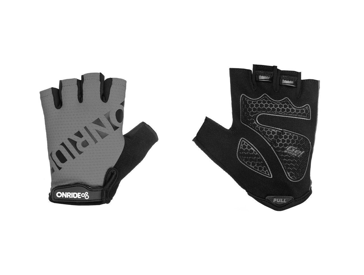 Рукавички ONRIDE Hold 20 без пальців сірий/чорний, фото 1