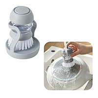 Щетка для Мытья Посуды с Дозатором Моющего Средства Cleaning Pot Brush