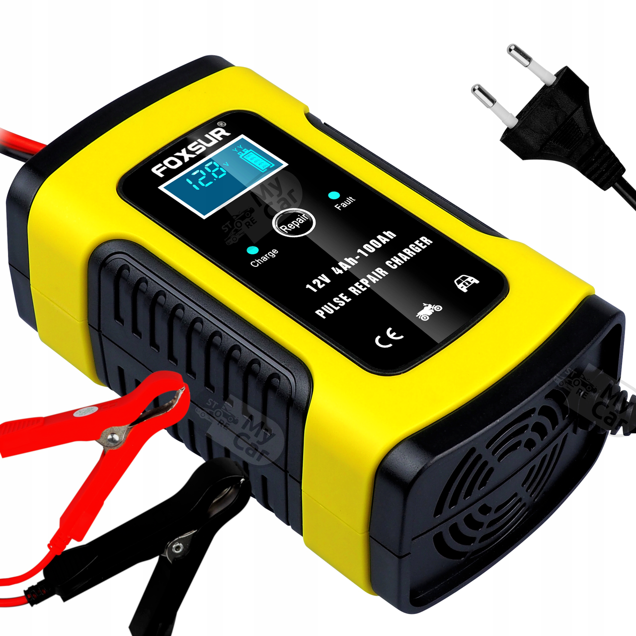 Автомобільний імпульсний зарядний пристрій Foxsur 12v 5-6A ...