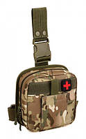 Подсумок на бедро аптечка тактическая набедренная военная Protector Plus А017 Камуфляж