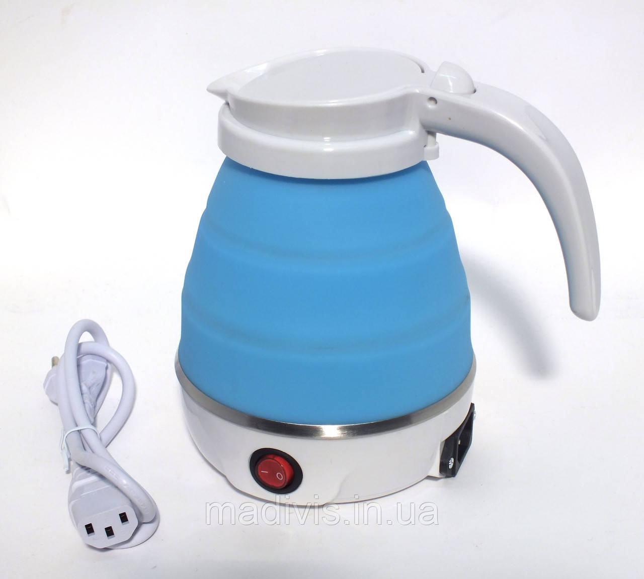 Складаний дорожній силіконовий портативний електрочайник 0,65 л Electric Kettle (205)