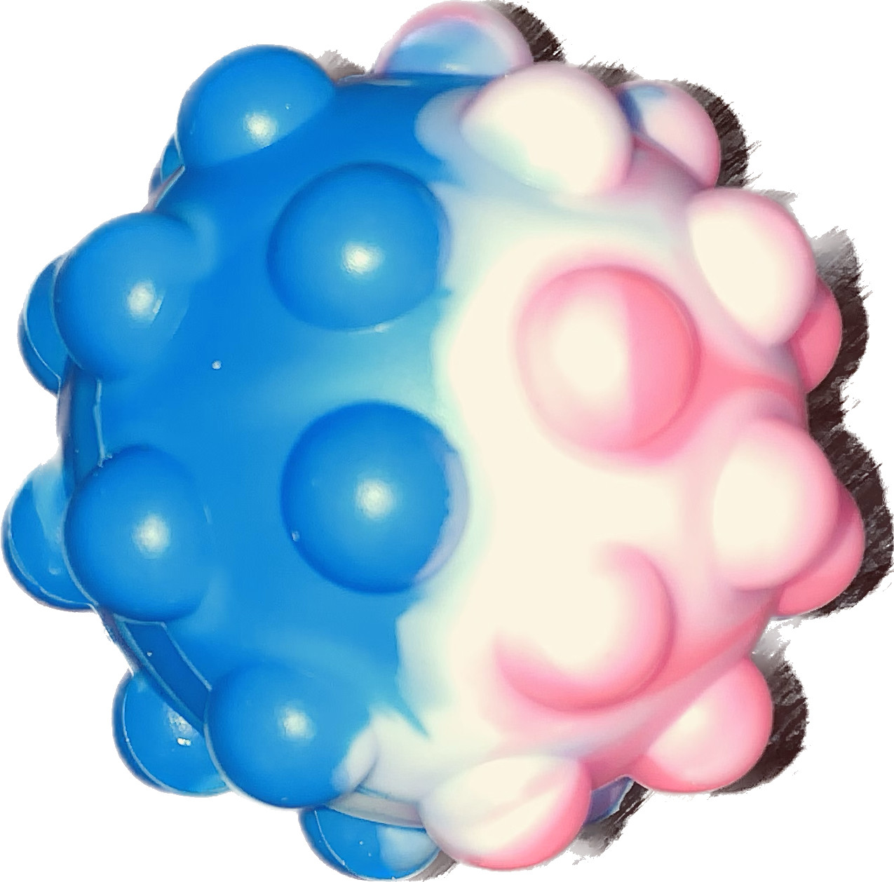 Антистрес мячик для зняття стресу по дит pop it синій, фото 1