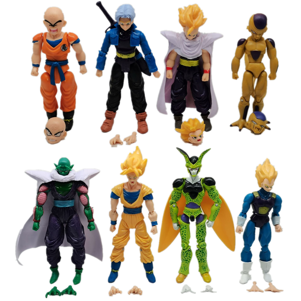 Набір фігурок 8в1 з аніме "Перли дракона", 11-16 см — Dragon Ball, фото 1