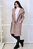 Пальто жіноче демісезонне з капюшоном Актуаль 056 бежевий кашемір, 46, фото 2