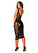 Напівпрозора сукня міді Obsessive D609 dress S/M/L, black, фото 5