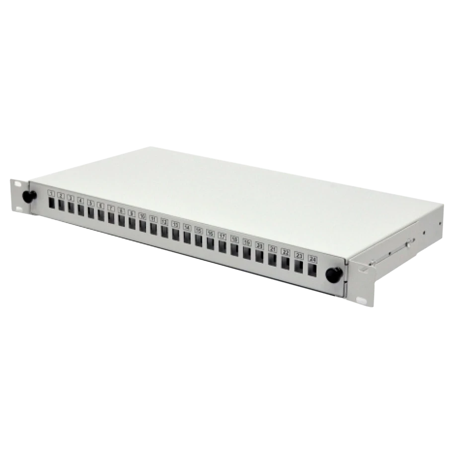SC-Simpl./LC-Dupl./E2000 Патч-панель 24 порти 2xPG13.5 та 2xPG11, 1U, фото 1