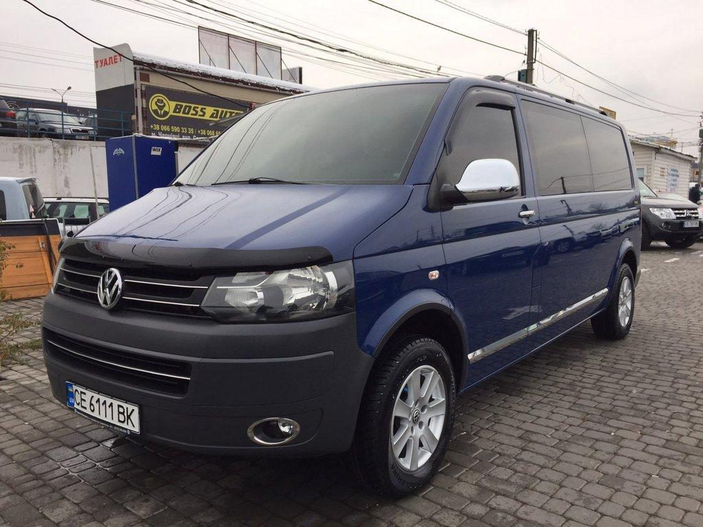 Накладка на решетку бампера (нерж) Carmos - турецкая сталь для Volkswagen T5 2010-2015 гг - фото 6 - id-p1801615683