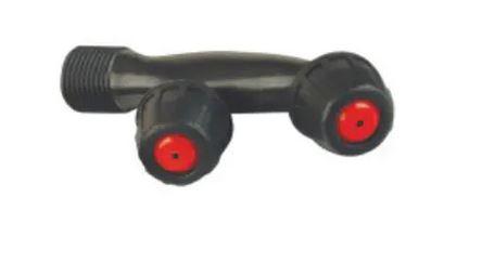 VULKAN Сопло подвійне пластикове для обприскувачів акум. 12,16л, фото 1