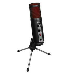 Конденсаторний мікрофон студійний Manchez SU-10 зі штативом USB Black (3_00987)