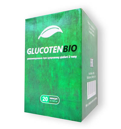 GlucotenBio - Капсули від цукрового діабету (Глюкотен Біо) 20 капс, фото 1