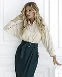 Сорочка жіноча бежева, фото 2