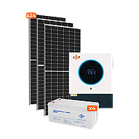 Солнечная электростанция (СЭС) 11kW АКБ 9.6kWh (мультигель) 200 Ah Стандарт