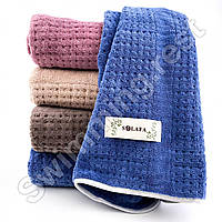 Рушник банний мікрофібра 140х70 см Крапочки