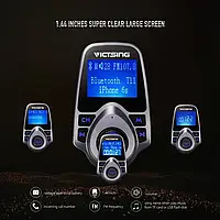 Victsing BH046A Bluetooth FM-передавач Бездротовий Bluetooth-радіопередавач з великим екраном