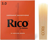 Трость для сопрано саксофона D'Addario Rico - Soprano Sax #3.0 (1шт)