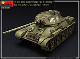 Пластикова модель 1/35 MiniArt 35306 радянський середній танк Т-34/85 заводу 112 літо 1944, фото 11