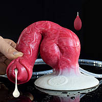 Фаллос Собаки на Присоске NNSX 21(18.5)*3.5-4-6.2cм с Семяизвержением Киберкожа