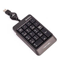 Цифрова клавіатура Fstyler, USB, кабель, що змотується (70 см) A4Tech FK13 (Grey) (код 1390489)